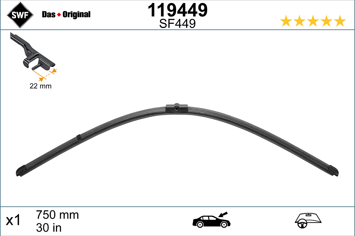 Wiper Blade - 119449 SWF
